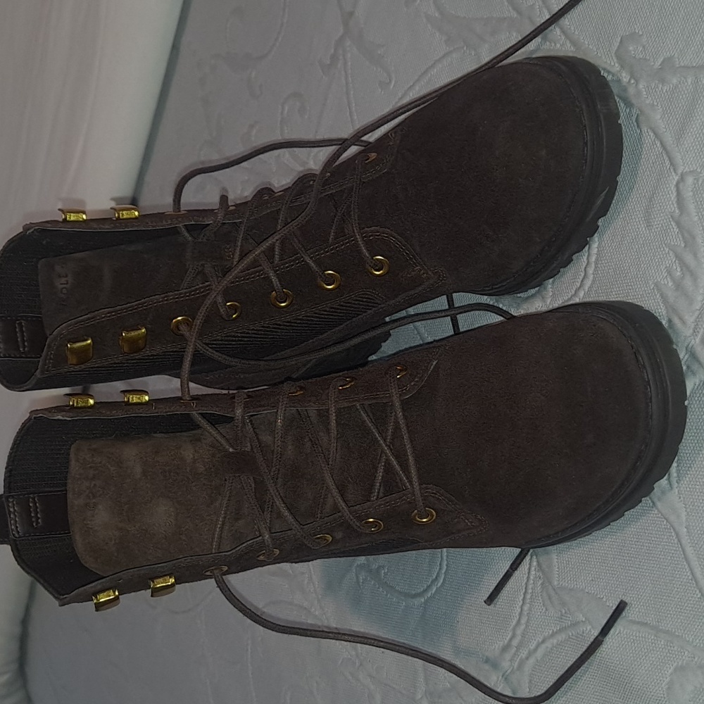 COLE Haan suede combat boots